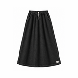 JUPE EN JEAN - NOIR