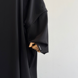 Manchette large signature  - noire