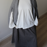 JUPE EN JEAN - GRIS