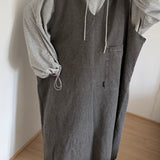 ROBE CHASUBLE EN JEAN - GRIS