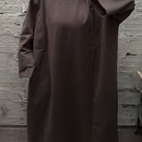 Basic dress - brun grisé