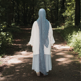 La jupe vichy - bleu ciel