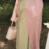 La robe chasuble - pistache