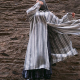 La tunique chemise - rayé grise