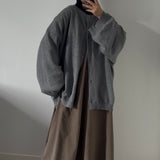 CARDIGAN OVERSIZE - GRIS FONCE