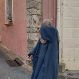 Abaya flowy 2.0 - bleu