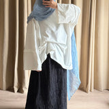 Fluffy hijab - bleu ciel