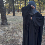 Abaya flowy 2.0 - noir
