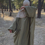 Abaya flowy 2.0 - kaki