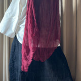 Fluffy hijab - bordeaux