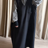 La robe chasuble - noir