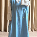 La robe chasuble - Jean soft blue