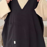 La robe chasuble - noir