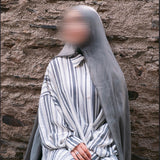 La tunique chemise - rayé grise