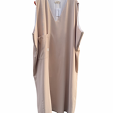 La robe chasuble - beige