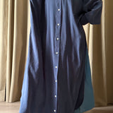 La tunique chemise - bleu jean